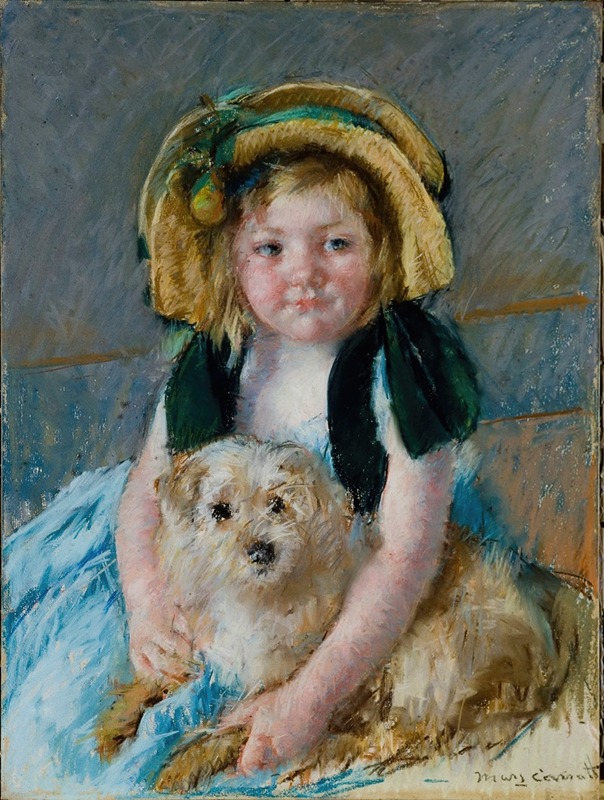 Mary Cassatt - Sara avec son chien