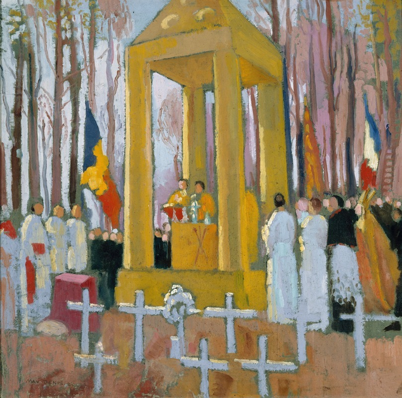 Maurice Denis - Messe devant la tombe d’Ernest Psichari