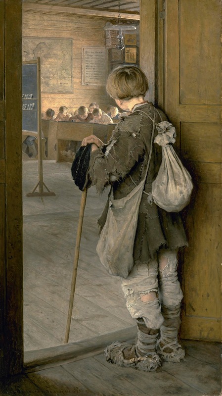 Nikolai Bogdanov-Belsky - At the School Door