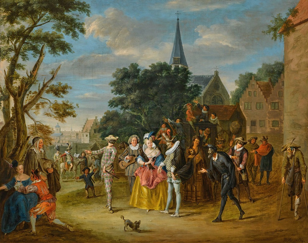 Pieter Angillis - Scene from Commedia Dell’Arte