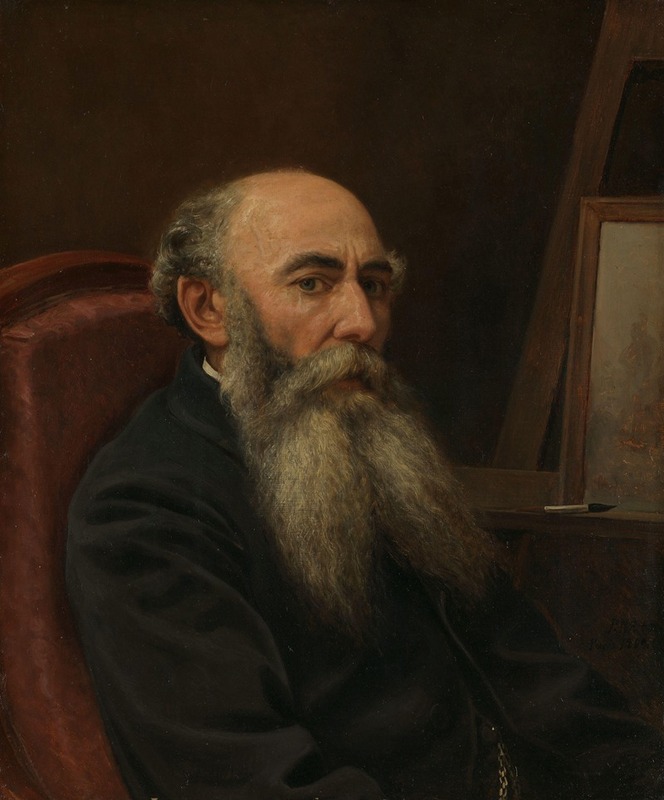 Peter Nicolai Arbo - Portrait of the Painter Hans Johan Frederik Berg