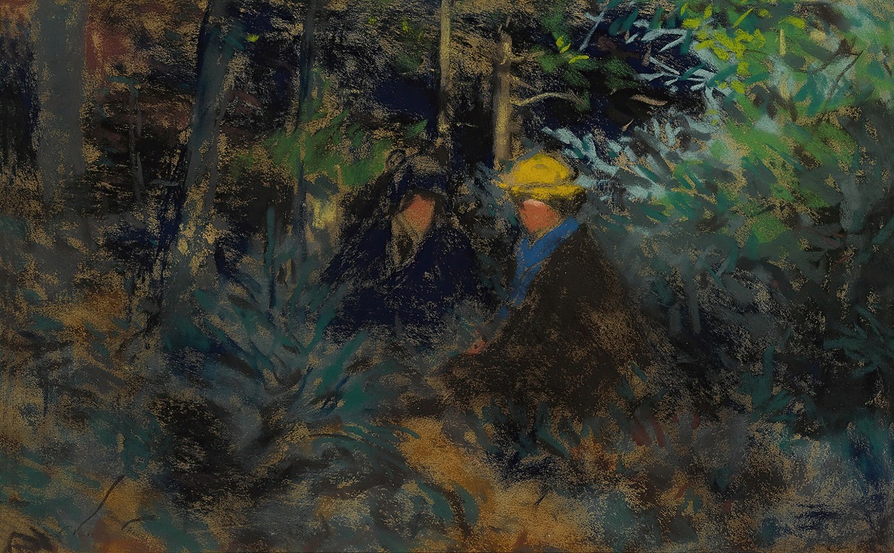 Robert Henri - Conversation in the Forest