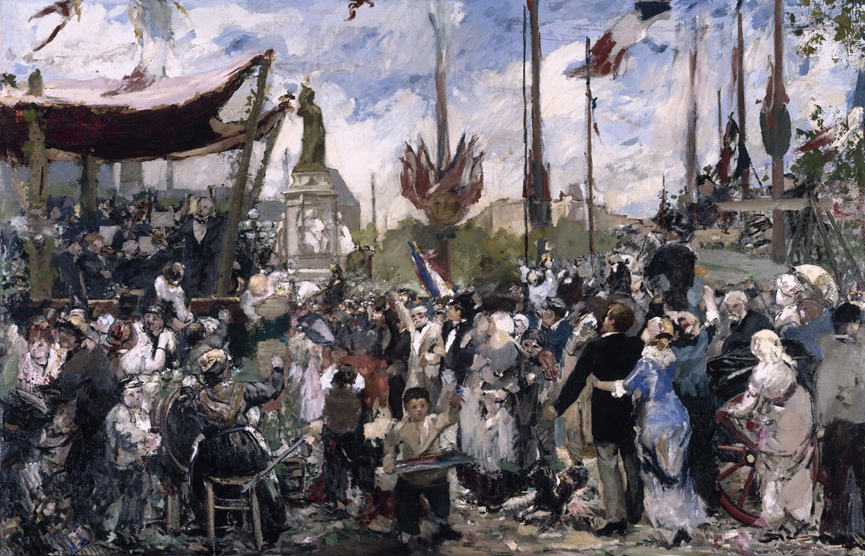 Alfred Philippe Roll - 14 juillet 1880, inauguration du monument à la République