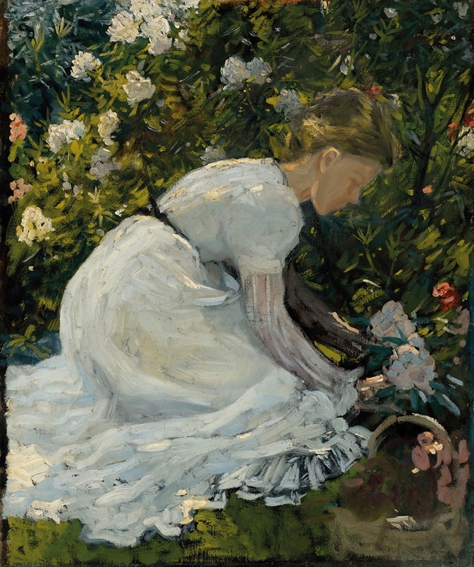 Charles Wellington Furse - Gathering flowers