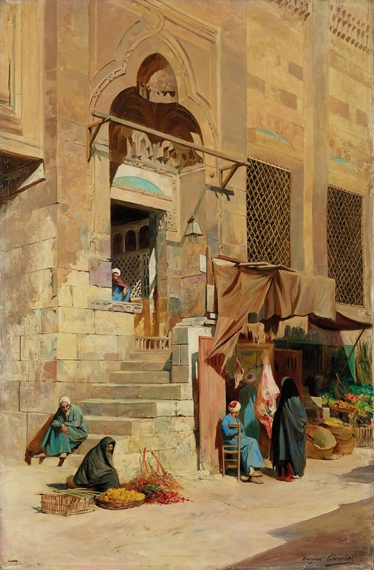 Eugène Girardet - La Mosquée d’El Azar au Caire
