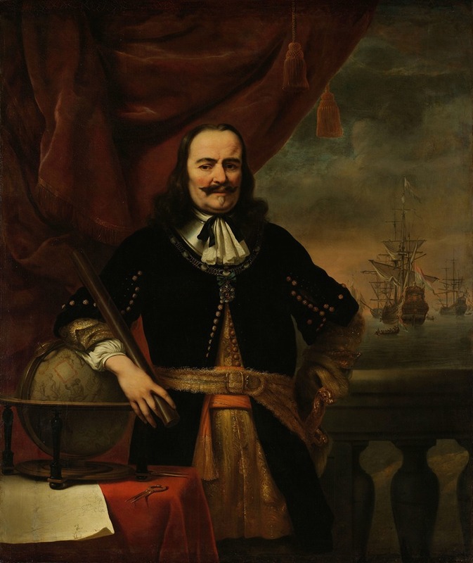 Ferdinand Bol - Michiel de Ruyter as Lieutenant-Admiral