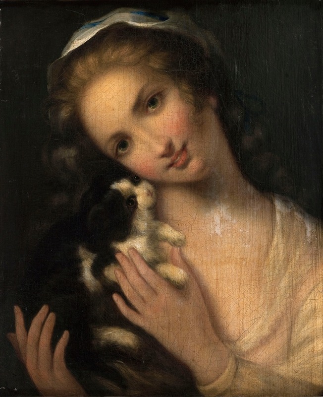 Jean-Baptiste Greuze - Jeune fille au chat