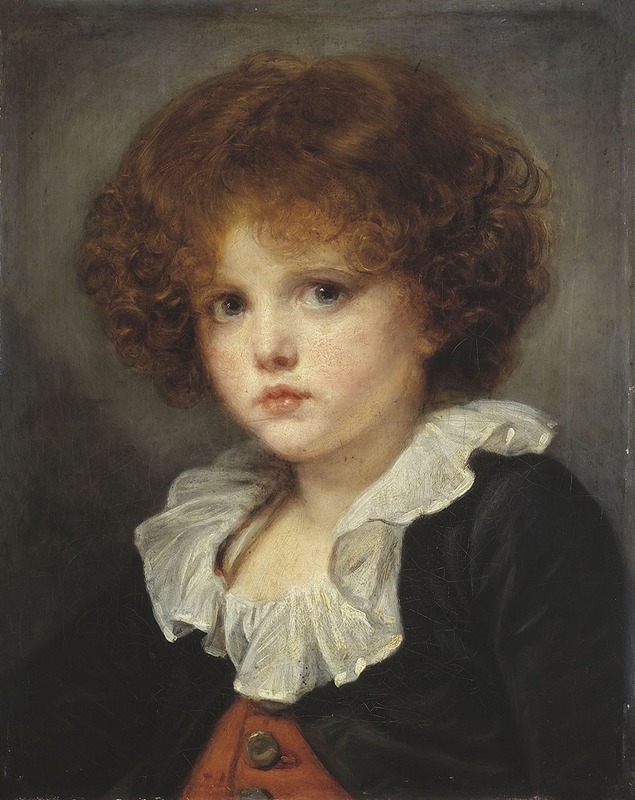 Jean-Baptiste Greuze - Petit Garçon au gilet rouge