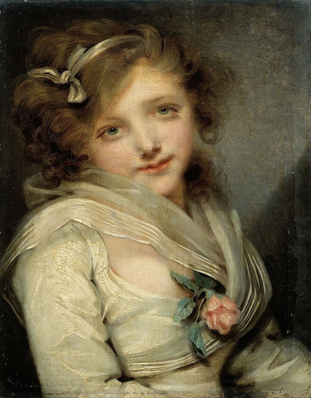 Jean-Baptiste Greuze - Portrait de jeune fille