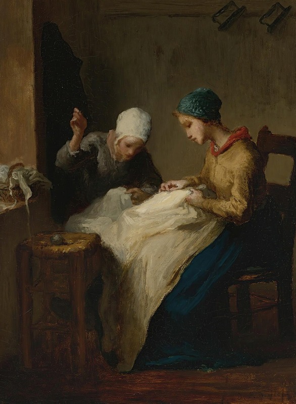 Jean-François Millet - The young seamstresses