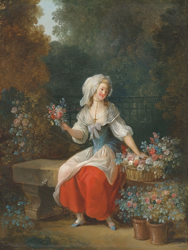 Jean-Frédéric Schall - A flower seller