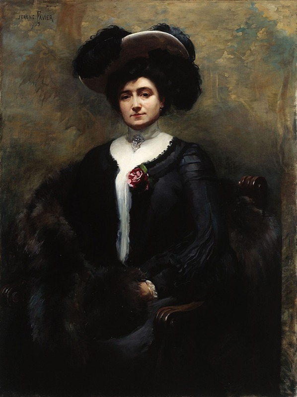 Jeanne-Magdeleine Favier - Portrait de Marie-Louise Cognacq, née Jay