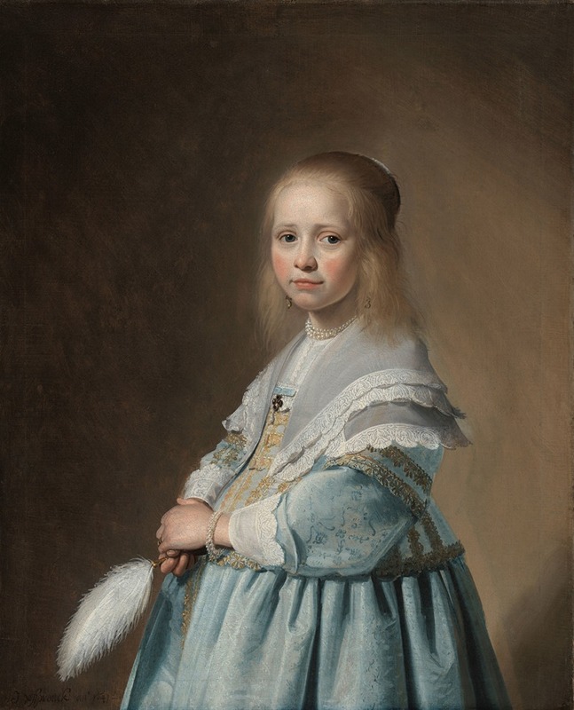 Johannes Cornelisz Verspronck - Portrait of a Girl Dressed in Blue