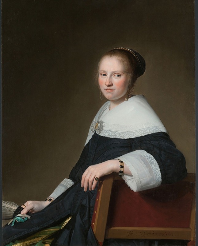Johannes Cornelisz Verspronck - Portrait of Maria van Strijp