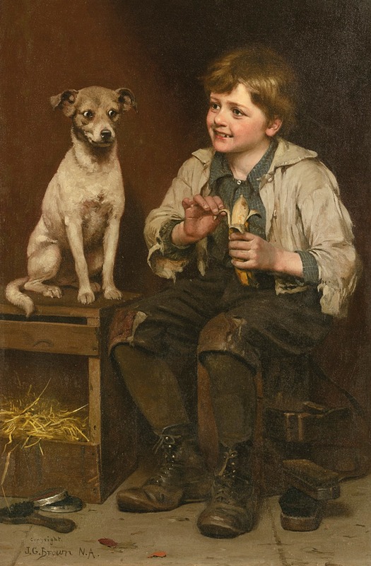 John George Brown - Waiting for a Bite