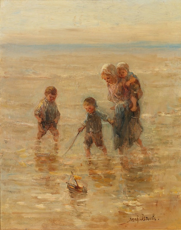 Jozef Israëls - Children playing in the surf