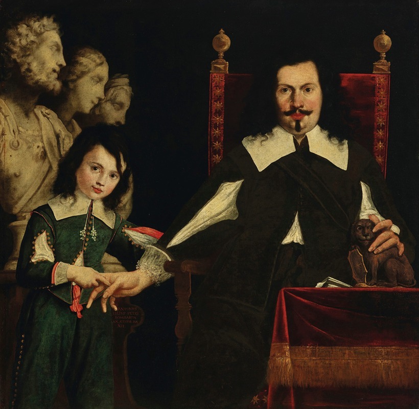 Pier Francesco Cittadini - Portrait of Pietro Bombarda and his son, Antonio