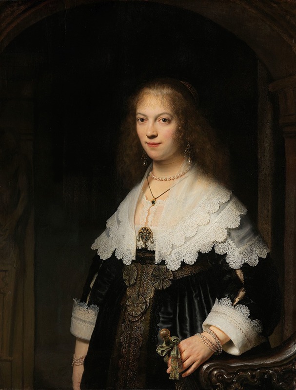 Rembrandt van Rijn - Portrait of a Woman, Possibly Maria Trip