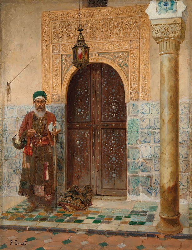 Rudolf Ernst - A holy man by an entrance