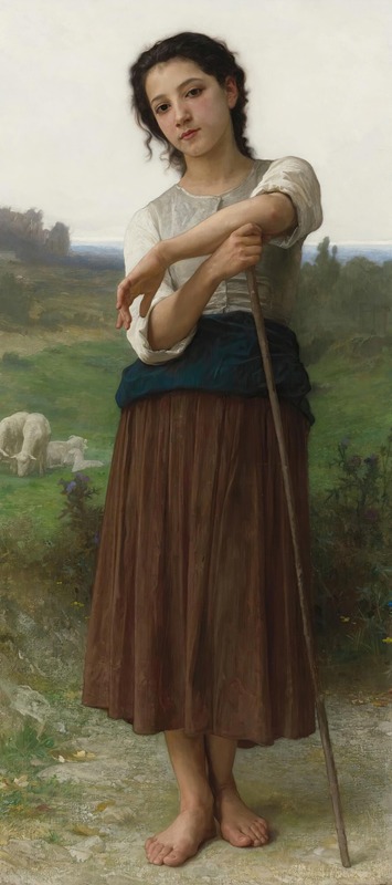 William Bouguereau - Jeune bergère debout