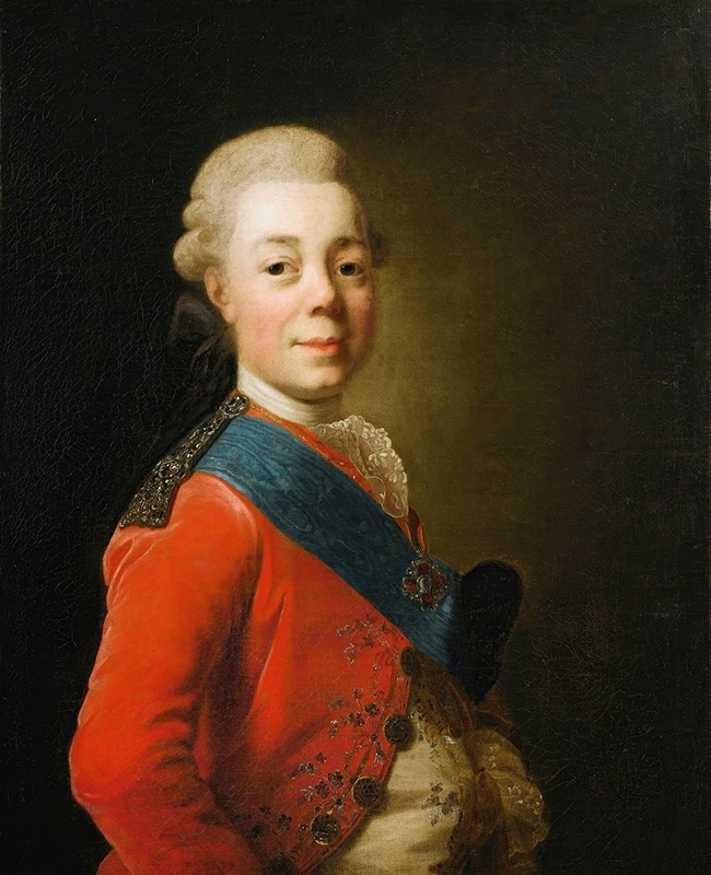 Alexander Roslin - Portrait of the Emperor Paul I of Russia