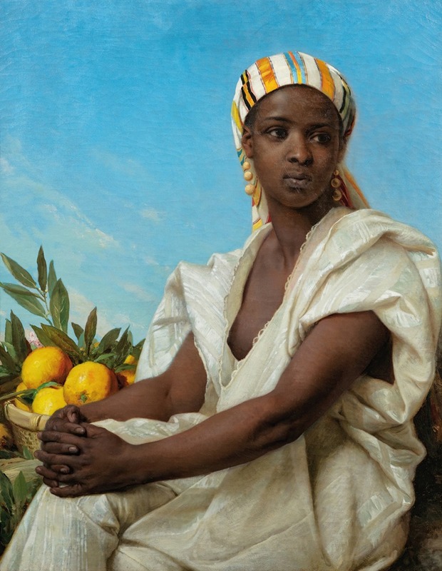Émile Vernet-Lecomte - Portrait of a black woman