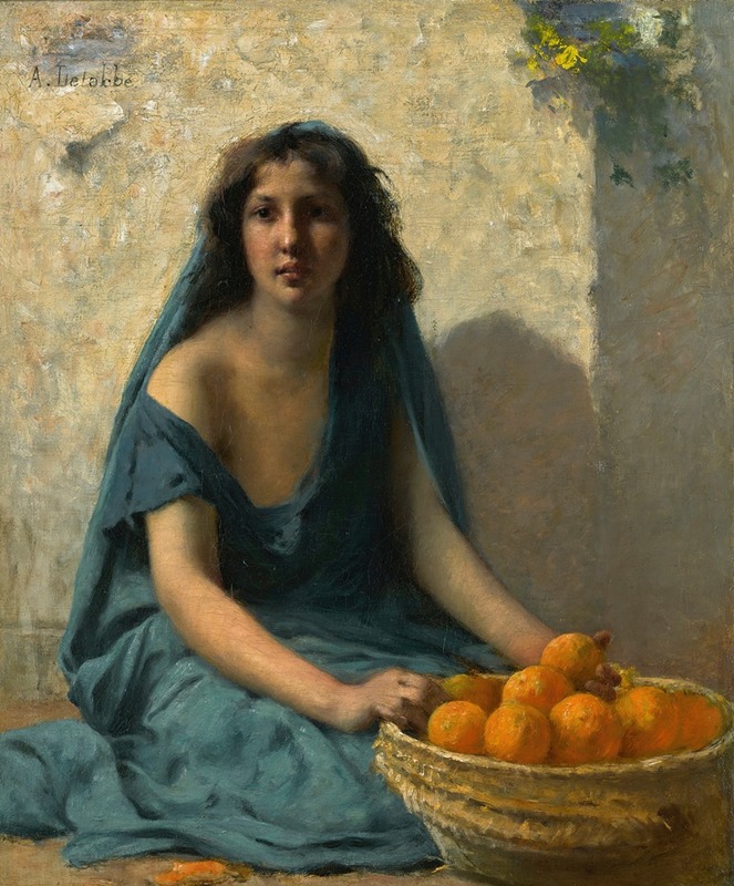 François Alfred Delobbe - The orange seller