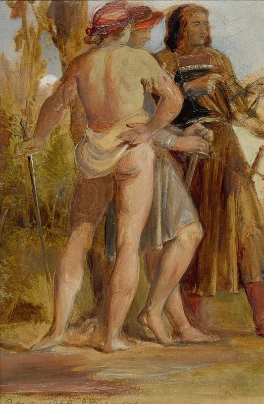 George Richmond - Study of soldiers