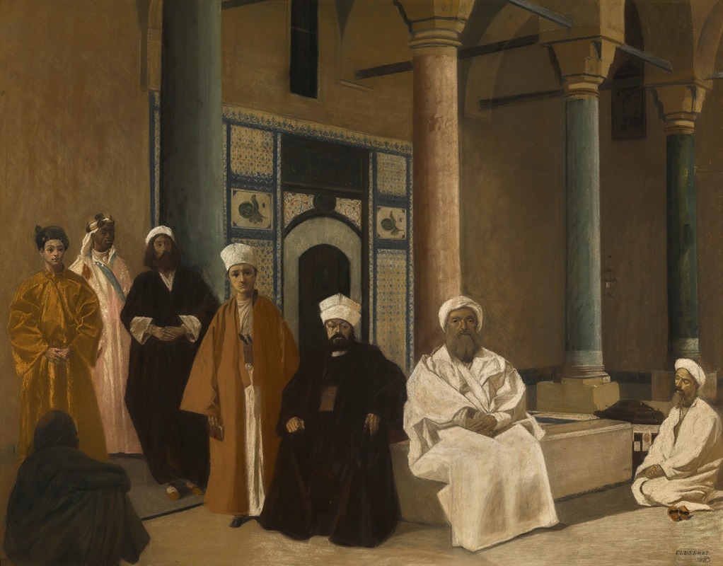 Gustave Cluseret - Outside the privy chamber, Topkapi palace, Istanbul