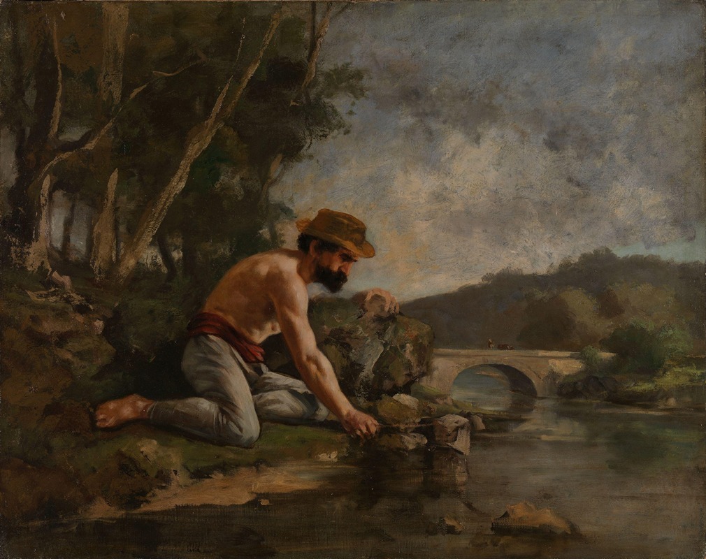 Gustave Courbet - The fisherman
