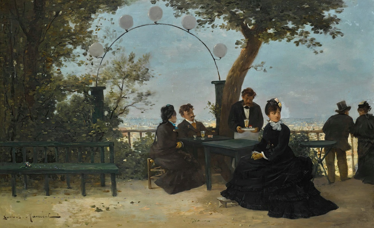 Gustave Maincent - Le goûter sur la terrace