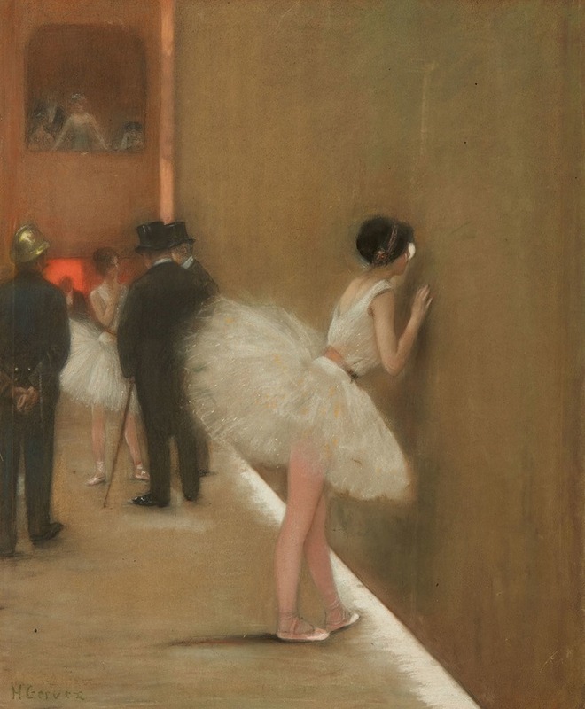 Henri Gervex - Behind the curtain at the ballet