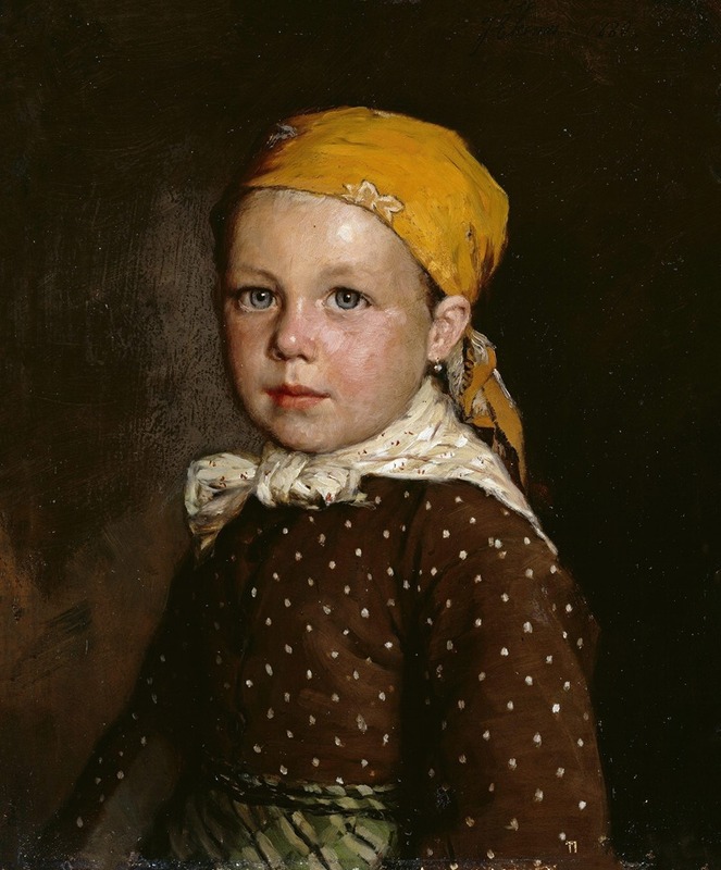 Jahn Ekenaes - Portrait of a little girl
