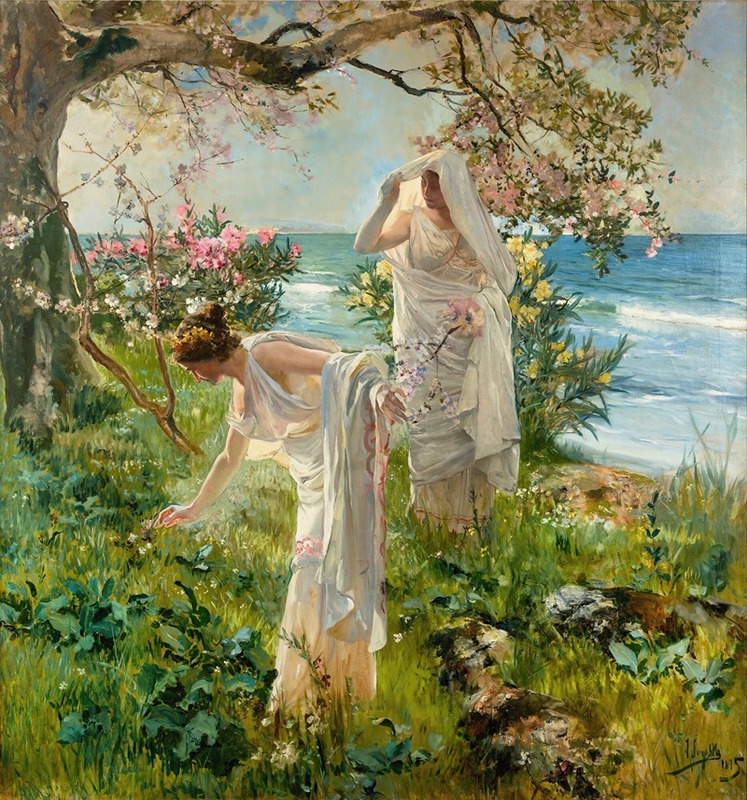 Joaquín Sorolla - Greek girls on the shore