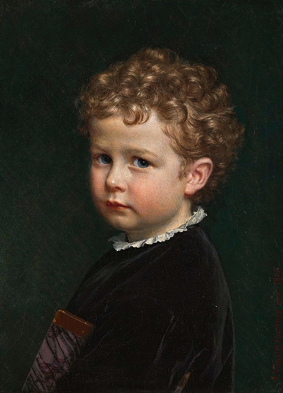 Johan Vilhelm Gertner - Boy with curly hair