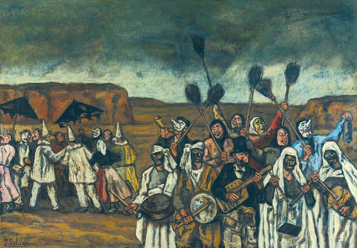 José Gutiérrez Solana - The masquerade of the brooms