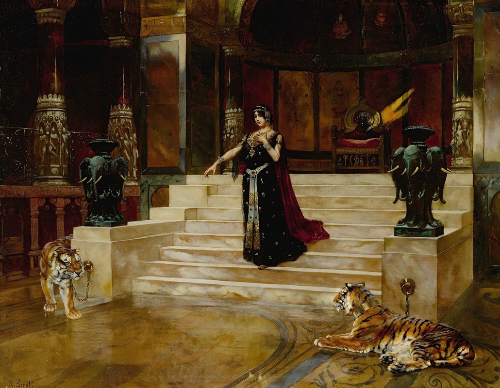 Rudolf Ernst - Salomé and the tigers
