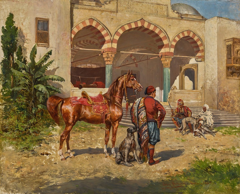 Tadeusz Ajdukiewicz - A turkish courtyard