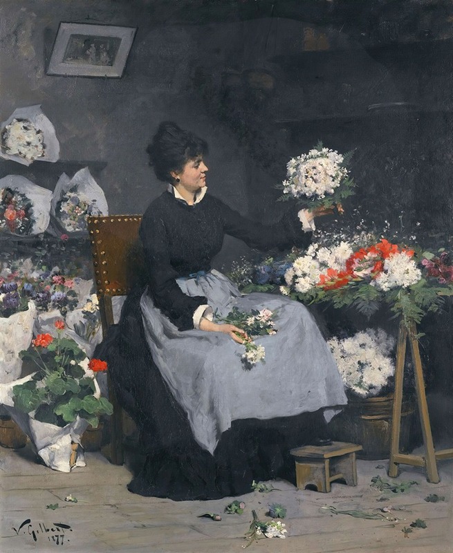 Victor Gabriel Gilbert - La marchande de fleurs