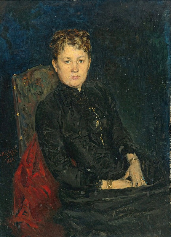 Vladimir Egorovich Makovsky - Portrait of a woman