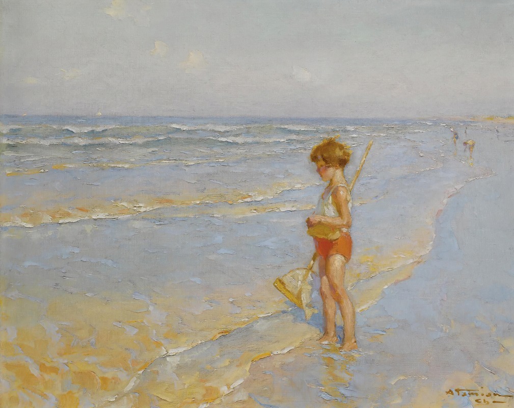 Charles Atamian - Playing on the beach
