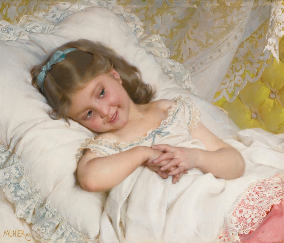 Émile Munier - Girl resting