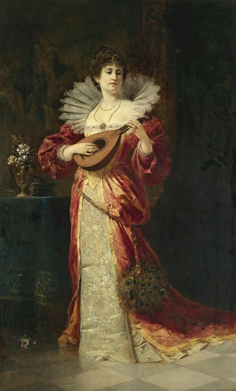 Ferdinand Wagner Jnr. - Lady with lute