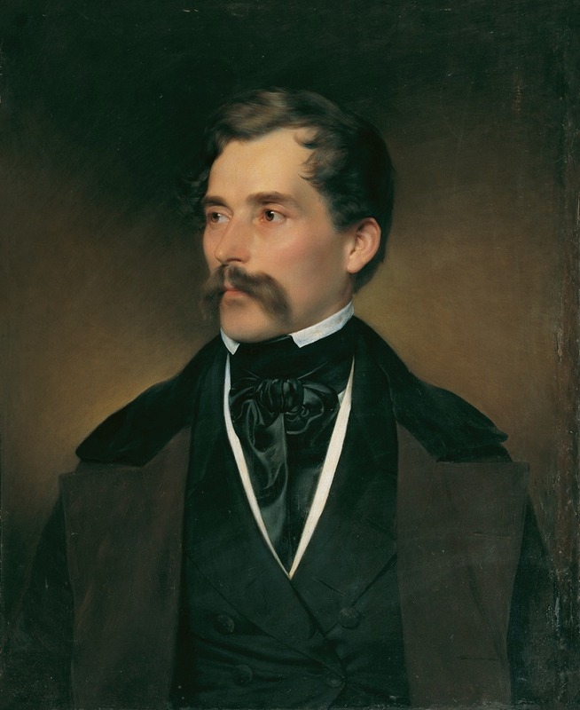 Franz Eybl - Porträt eines grauhaarigen Herrn mit Schnurrbart