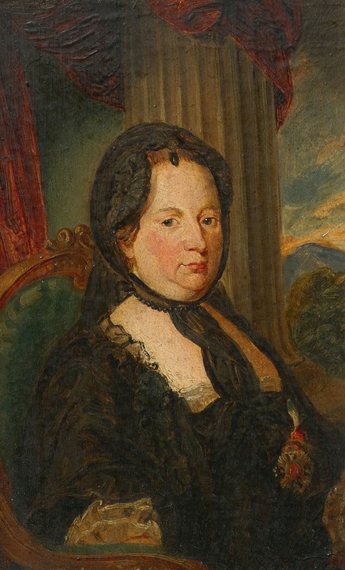 Friedrich Hasslwander - Kaiserin Maria Theresia in Trauertracht
