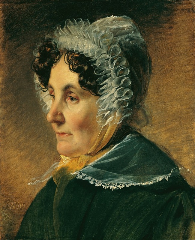 Friedrich von Amerling - Theresia Amerling, Mutter des Künstlers