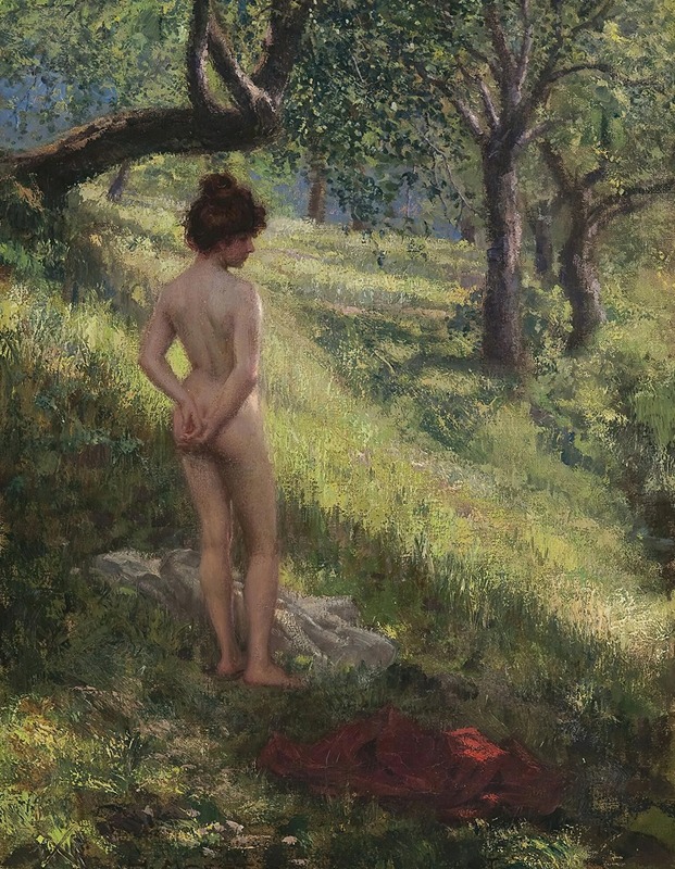Hermann Moest - Nude in a glade
