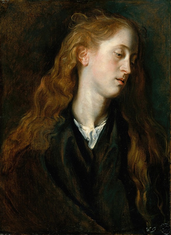 Anthony van Dyck - Study Head of a Young Woman