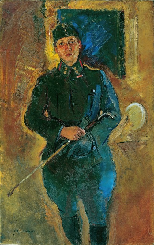 Anton Kolig - Otto von Aichelburg-Zossenegg als Kavallerieoberleutnant
