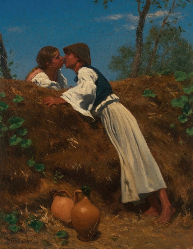 August von Pettenkofen - Der Kuss II